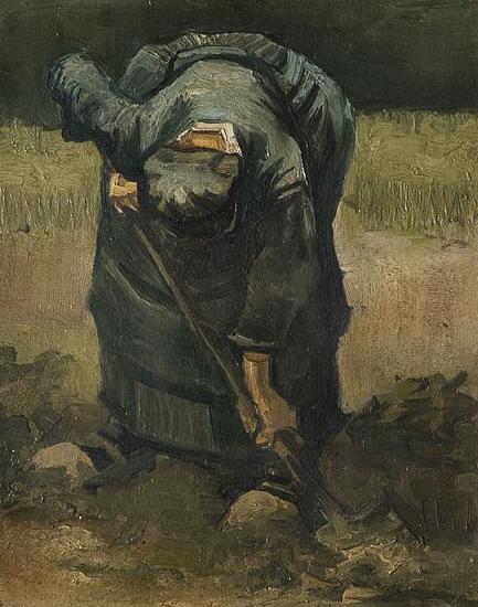 Vincent Van Gogh A Peasant Woman Digging